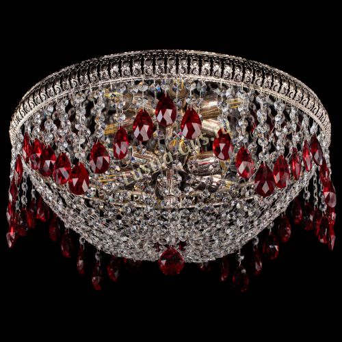 Люстра Лацио №5 журавлик красная в Подольске Гусь Хрустальный