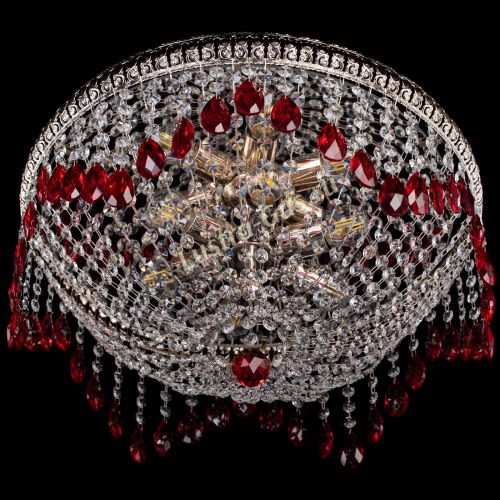 Люстра Лацио №5 журавлик красная в Подольске Гусь Хрустальный