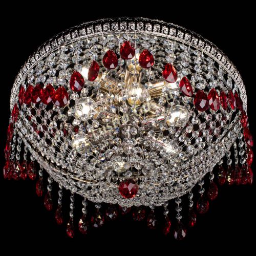 Люстра Лацио №5 журавлик красная в Подольске Гусь Хрустальный