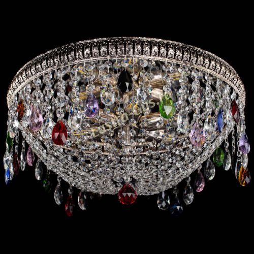 Люстра Лацио №5 журавлик разноцветная в Подольске Гусь Хрустальный