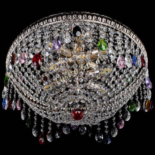 Люстра Лацио №5 журавлик разноцветная в Подольске Гусь Хрустальный