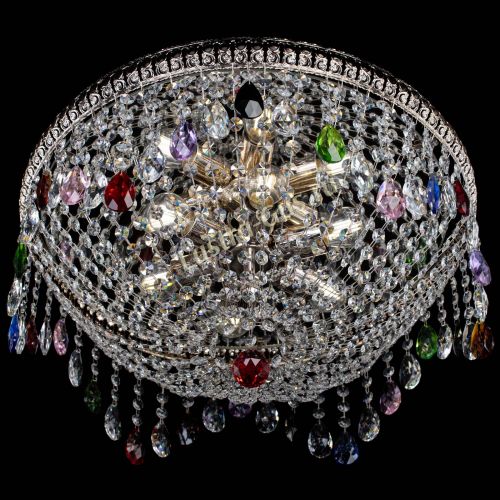 Люстра Лацио №5 журавлик разноцветная в Подольске Гусь Хрустальный