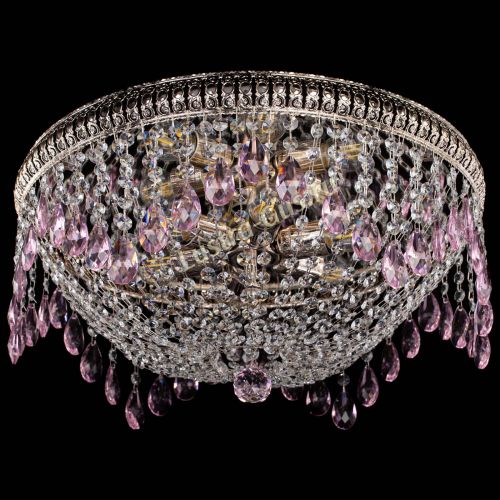 Люстра Лацио №5 журавлик розовая в Подольске Гусь Хрустальный