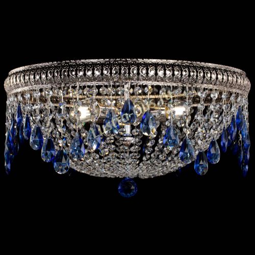 Люстра Лацио №5 журавлик синяя в Подольске Гусь Хрустальный