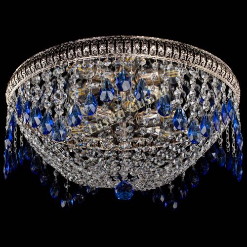 Люстра Лацио №5 журавлик синяя в Подольске Гусь Хрустальный