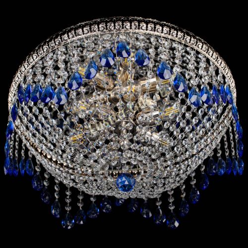 Люстра Лацио №5 журавлик синяя в Подольске Гусь Хрустальный