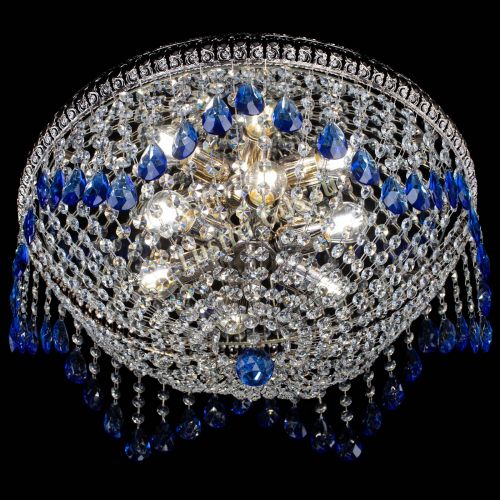 Люстра Лацио №5 журавлик синяя в Подольске Гусь Хрустальный