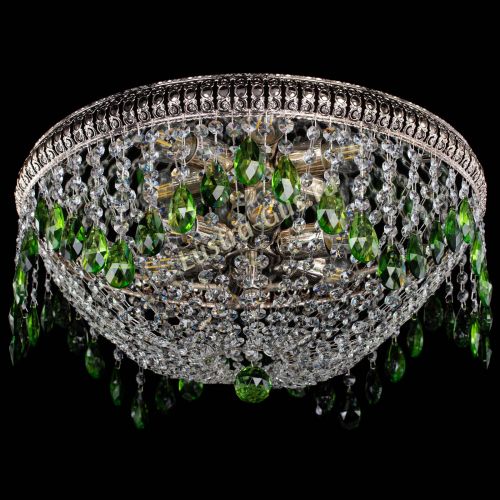 Люстра Лацио №5 журавлик зеленая в Подольске Гусь Хрустальный