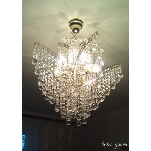 Люстра Лилия № 2 шар в Подольске Гусь Хрустальный