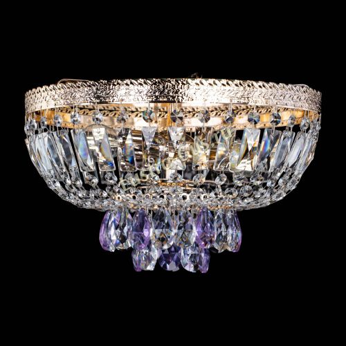 Люстра Милан Астра №3 фиолетовая в Подольске Гусь Хрустальный