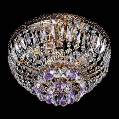 Люстра Милан Астра №3 фиолетовая в Подольске Гусь Хрустальный