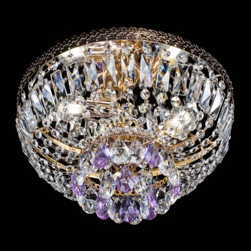 Люстра Милан Астра №3 фиолетовая в Подольске Гусь Хрустальный