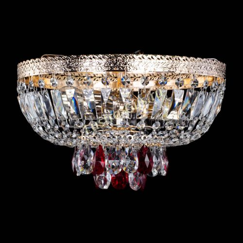 Люстра Милан Астра №3 красная в Подольске Гусь Хрустальный