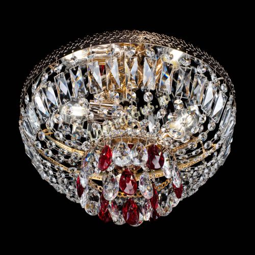 Люстра Милан Астра №3 красная в Подольске Гусь Хрустальный