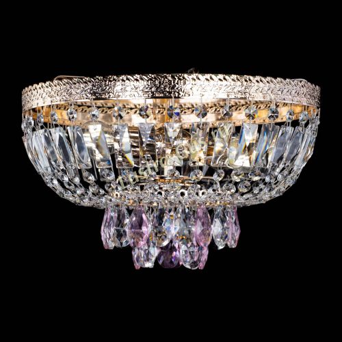 Люстра Милан Астра №3 розовая в Подольске Гусь Хрустальный