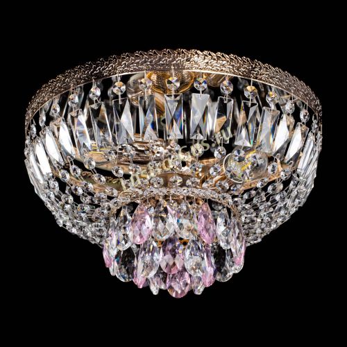 Люстра Милан Астра №3 розовая в Подольске Гусь Хрустальный