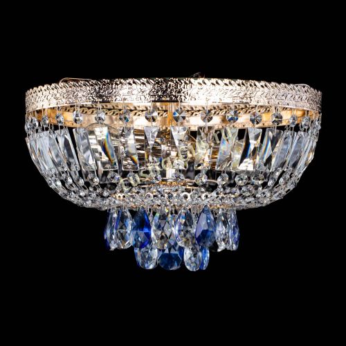 Люстра Милан Астра №3 синяя в Подольске Гусь Хрустальный