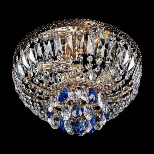 Люстра Милан Астра №3 синяя в Подольске Гусь Хрустальный