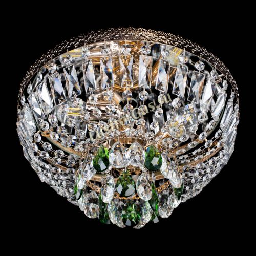 Люстра Милан Астра №3 зеленая в Подольске Гусь Хрустальный