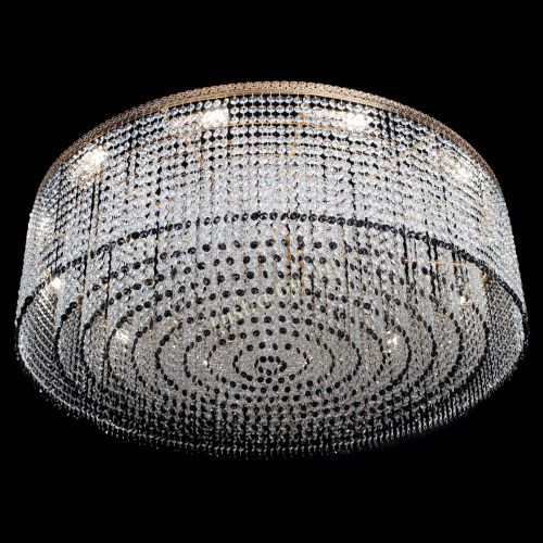 Люстра Милан капель №12 черная в Подольске Гусь Хрустальный