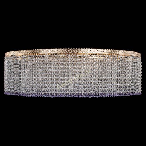 Люстра Милан капель №12 фиолетовая в Подольске Гусь Хрустальный