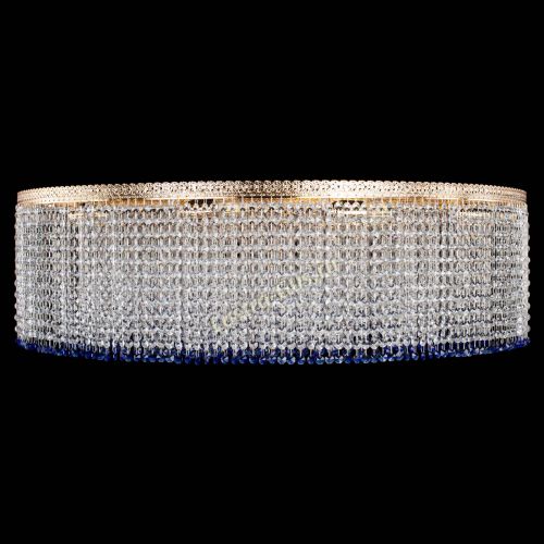 Люстра Милан капель №12 синяя в Подольске Гусь Хрустальный