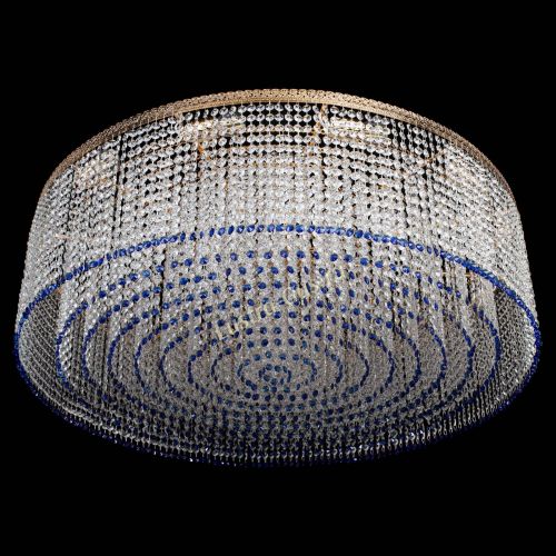 Люстра Милан капель №12 синяя в Подольске Гусь Хрустальный