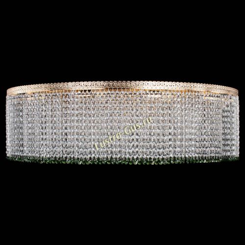 Люстра Милан капель №12 зеленая в Подольске Гусь Хрустальный