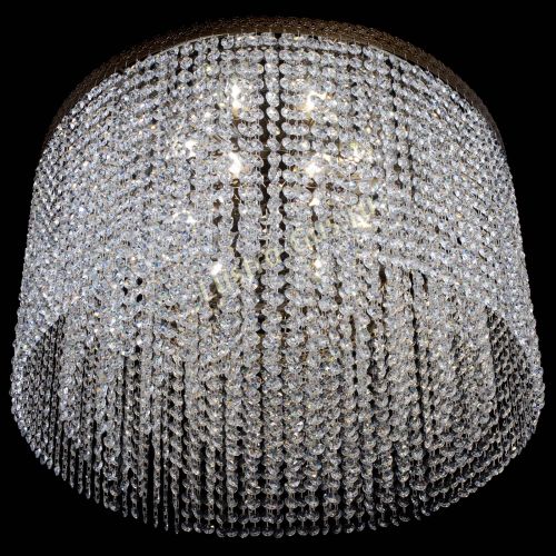 Люстра Милан капель оптикон под бронзу с зеркалом в Подольске Гусь Хрустальный