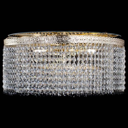 Люстра Милан капель оптикон Черная в Подольске Гусь Хрустальный