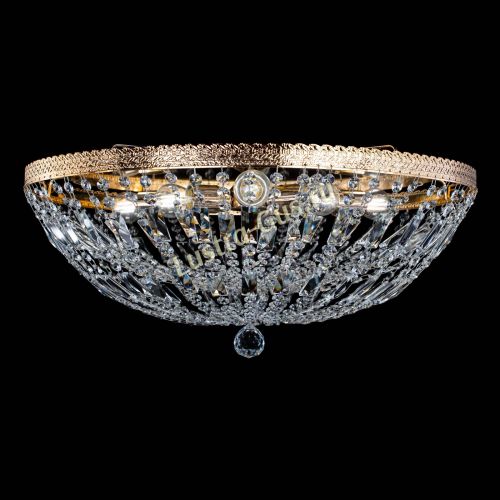 Люстра Милан Купол с пластинками №6 в Подольске Гусь Хрустальный