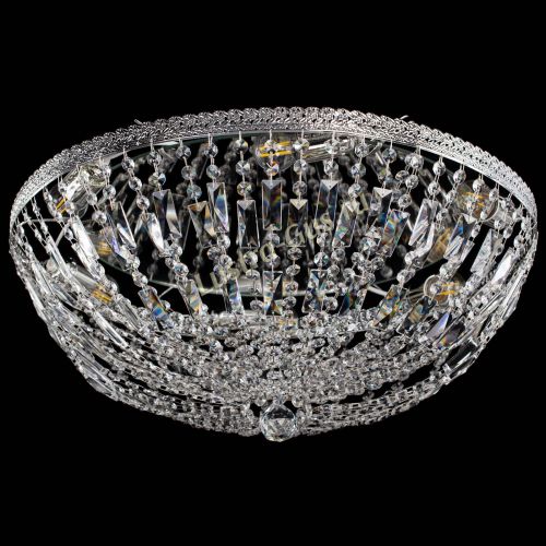 Люстра Милан Купол с пластинками №6 в Подольске Гусь Хрустальный