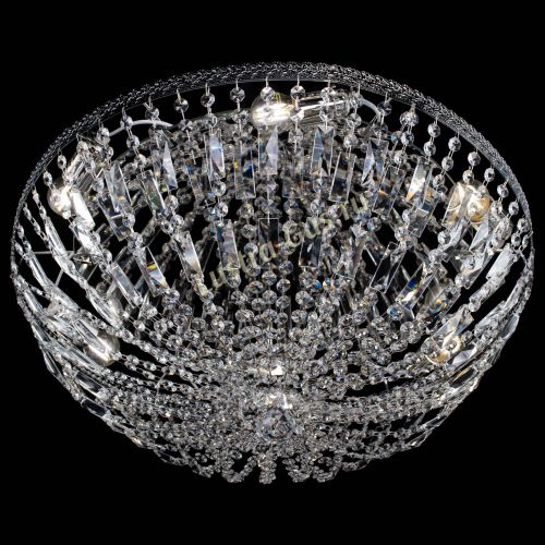 Люстра Милан Купол с пластинками №6 в Подольске Гусь Хрустальный