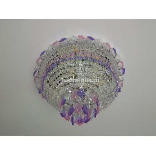 Люстра Катерина дубик цветная в Подольске Гусь Хрустальный