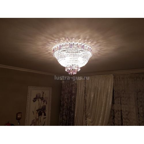 Люстра Катерина дубик цветная в Подольске Гусь Хрустальный