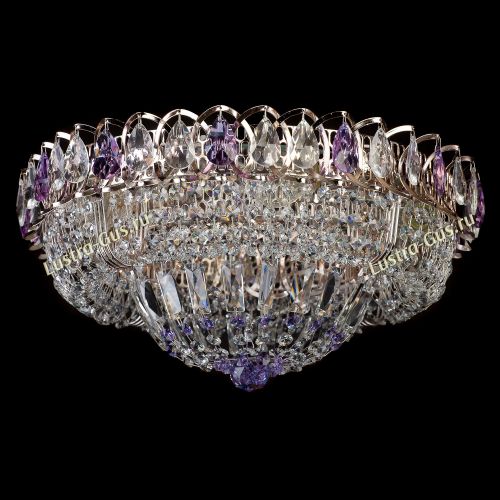 Люстра Кольцо Классика фиолетовая в Подольске Гусь Хрустальный