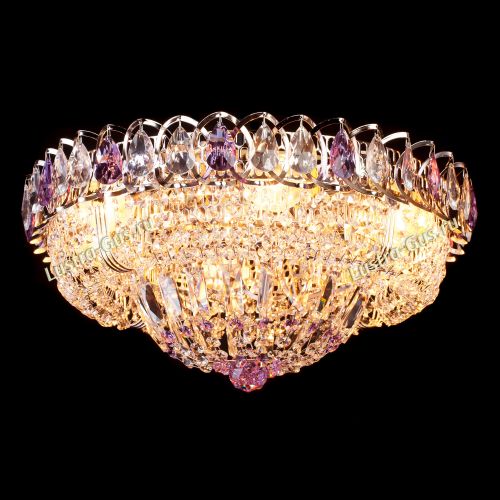 Люстра Кольцо Классика фиолетовая в Подольске Гусь Хрустальный