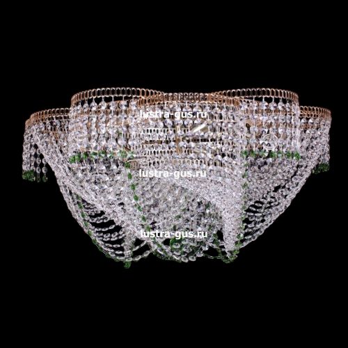 Люстра Лотос Василиса цветная в Подольске Гусь Хрустальный