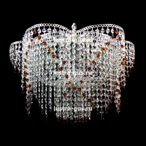 Люстра Ромашка №2 цветная в Подольске Гусь Хрустальный