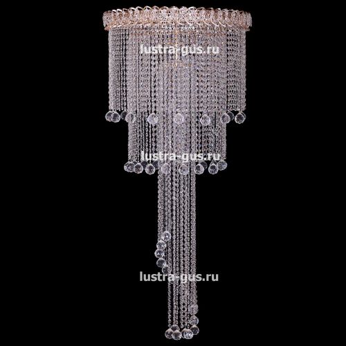 Люстра Водопад длинный в Подольске Гусь Хрустальный