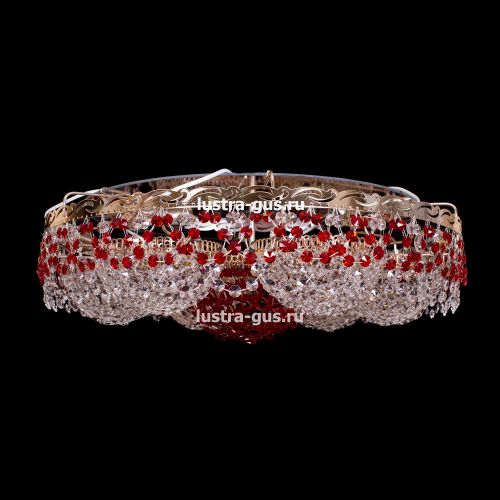 Люстра Вьюга №3 цветная в Подольске Гусь Хрустальный