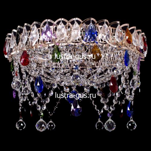 Люстра Паутинка разноцветная в Подольске Гусь Хрустальный