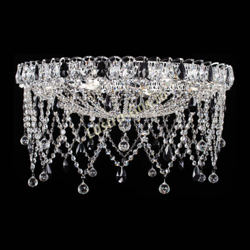 Люстра Паутинка черная в Подольске Гусь Хрустальный