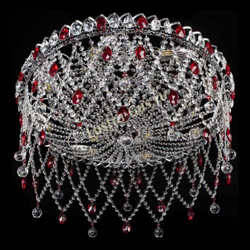 Люстра Паутинка красная в Подольске Гусь Хрустальный