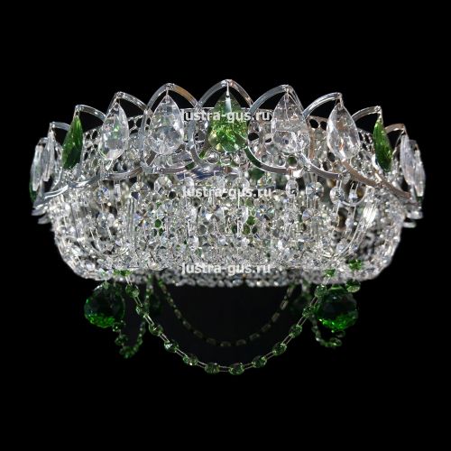 Люстра Кольцо Ожерелье Шар цветная в Подольске Гусь Хрустальный