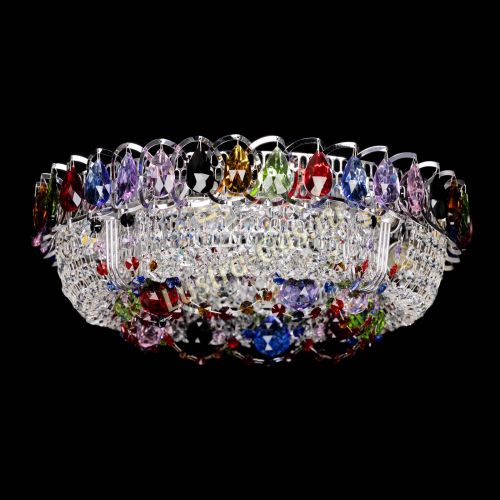 Люстра Снежинка разноцветная в Подольске Гусь Хрустальный