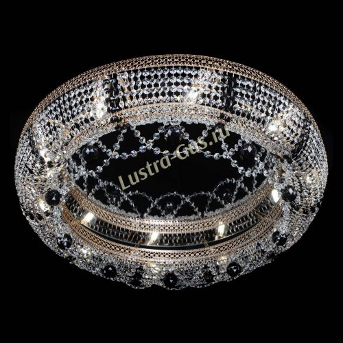 Люстра Снежинка Венеция №10 черная в Подольске Гусь Хрустальный