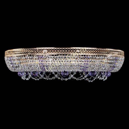 Люстра Снежинка Венеция №10 фиолетовая в Подольске Гусь Хрустальный