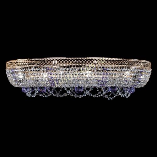 Люстра Снежинка Венеция №10 фиолетовая в Подольске Гусь Хрустальный