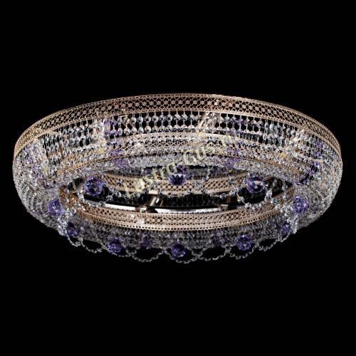 Люстра Снежинка Венеция №10 фиолетовая в Подольске Гусь Хрустальный